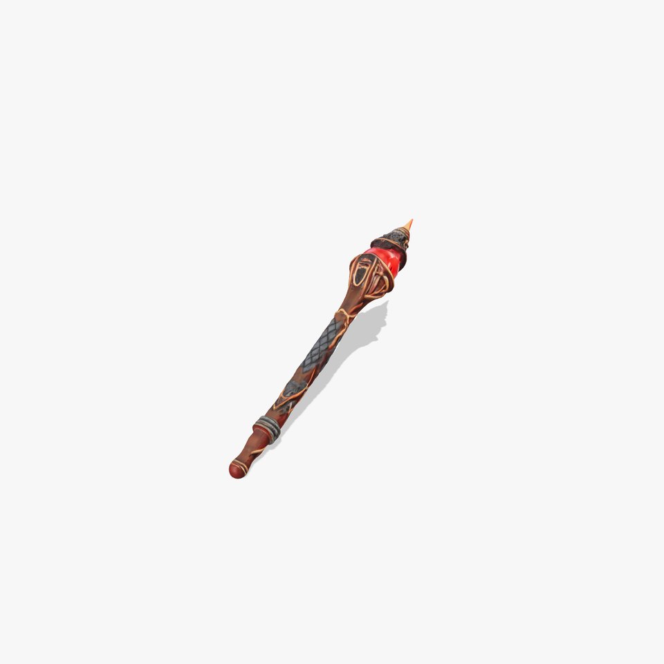 Enchanted Ruby DragonScale Staff model pack